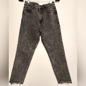 Zara Trafaluc Denim Wear Black Washed Jeans Size 4